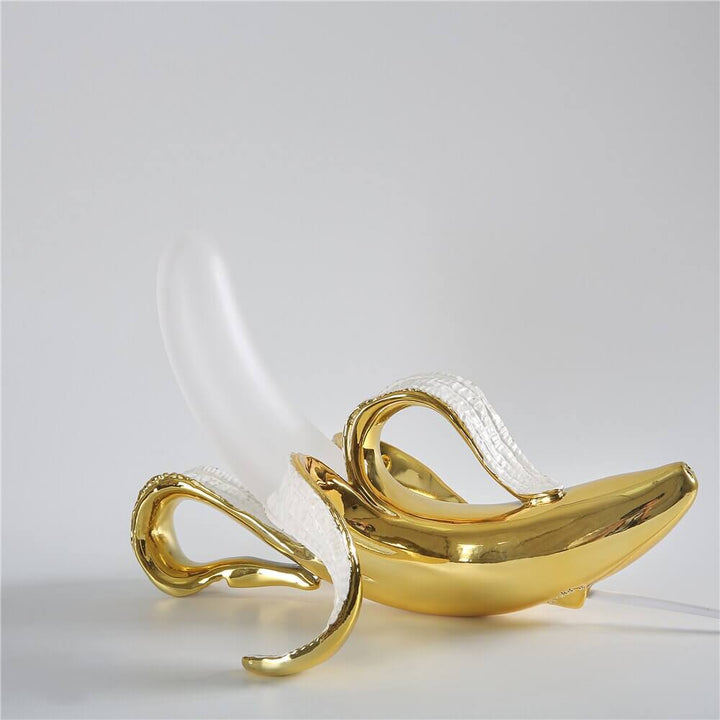 Elegant Art Deco Bordlampe med Banandesign