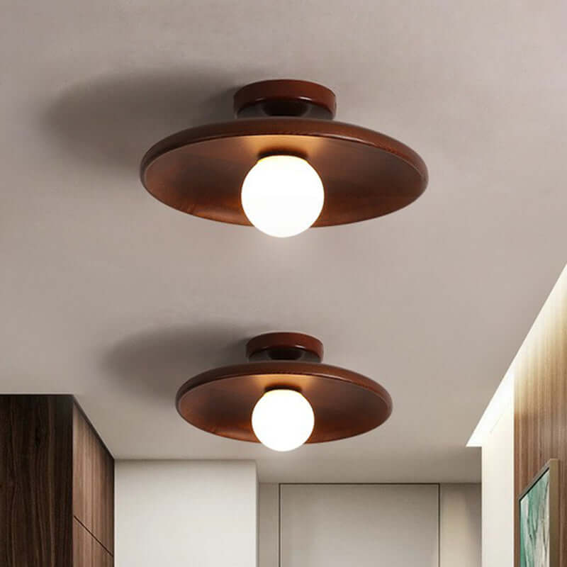 Moderne flad skål-loftlampe til hjemmet