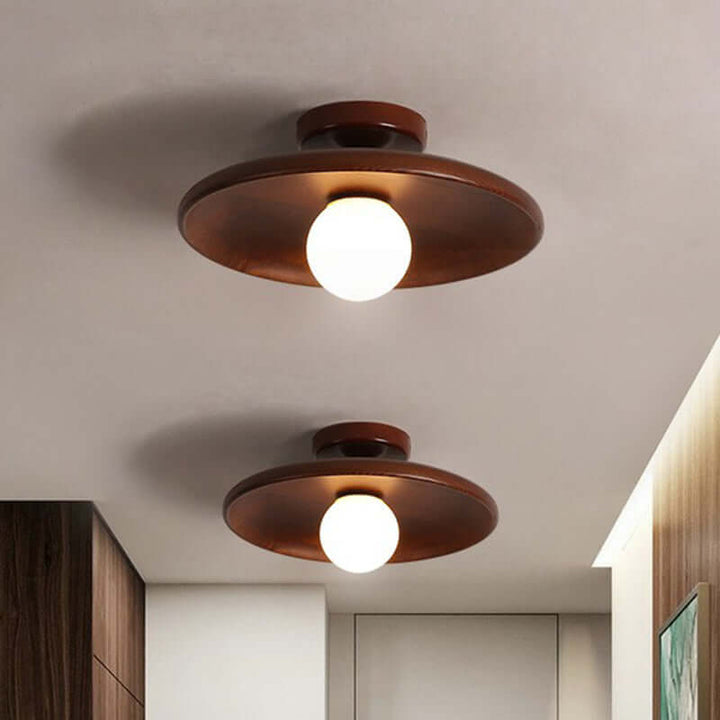 Moderne flad skål-loftlampe til hjemmet