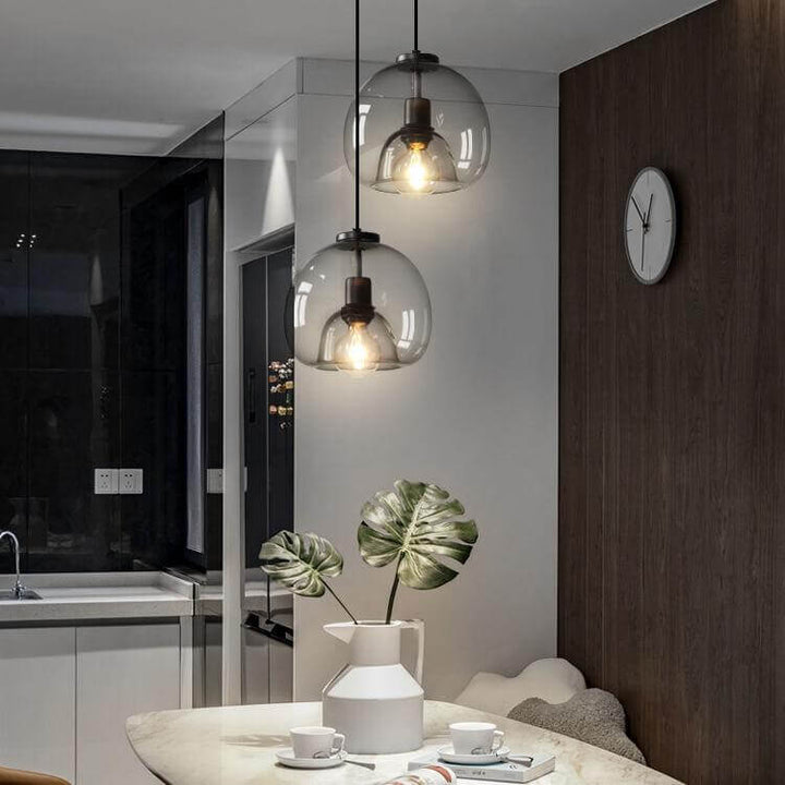 Mundblæst Glas Loftslampe