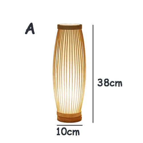 Japansk Bambus Bordlampe for Zen Indretning