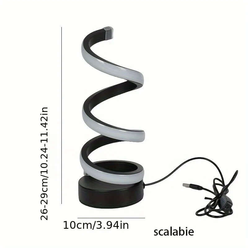 USB LED Skrivebordslampe med S-formet Design