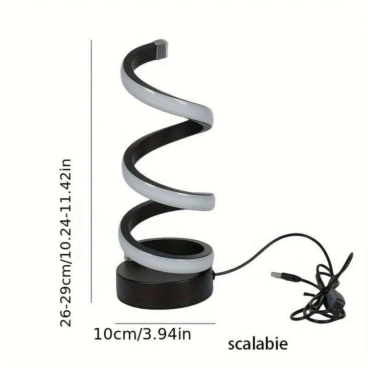 USB LED Skrivebordslampe med S-formet Design