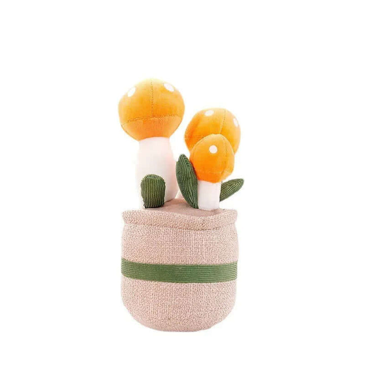 Hyggelig blomster plysfigur - blød pudeven
