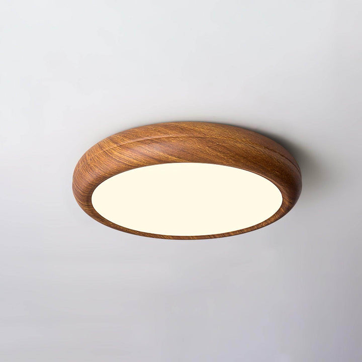 LED Loft Rund Loftlampe i Trælook