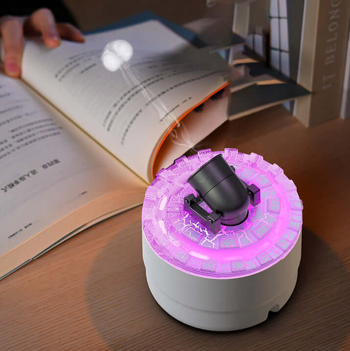 Lavalampe Aromadiffuser & Luftfugter med LED-natlys