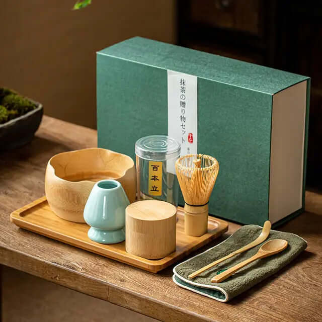 Matcha-sæt til traditionel teceremoni