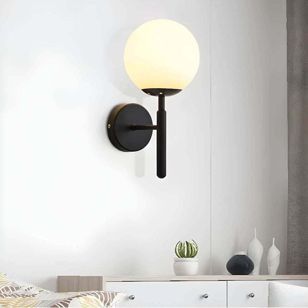 Elegant væglampe i vintage-stil, glas