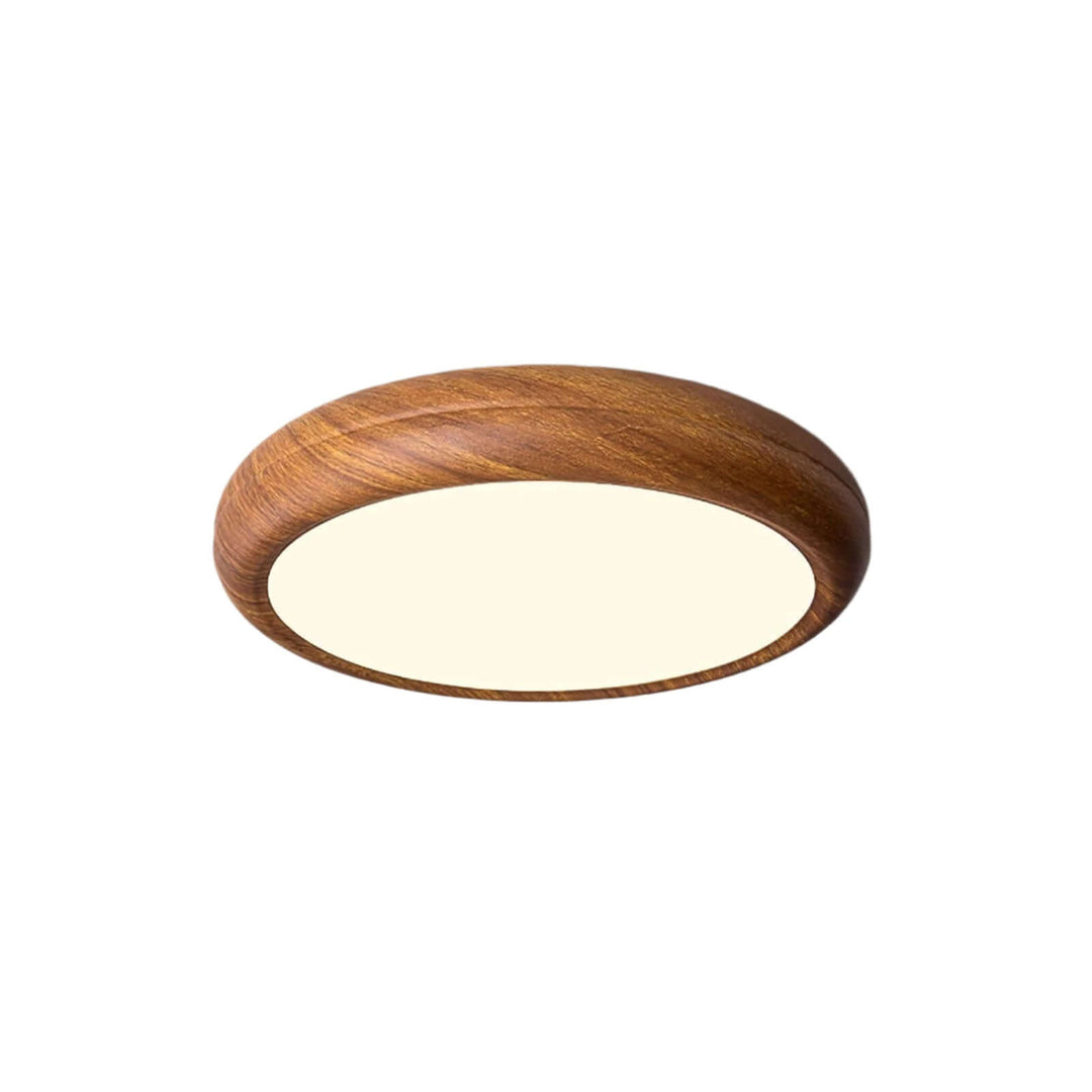 LED Loft Rund Loftlampe i Trælook