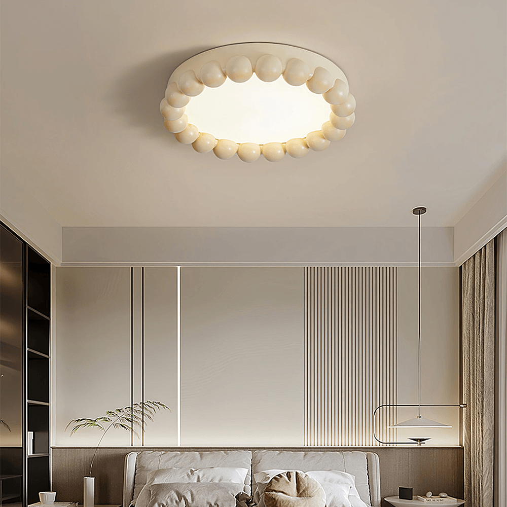 Moderne loftslampe i harpiks og akryl