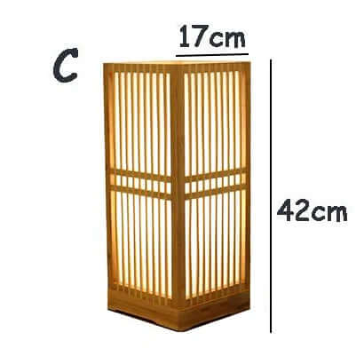 Japansk Bambus Bordlampe for Zen Indretning