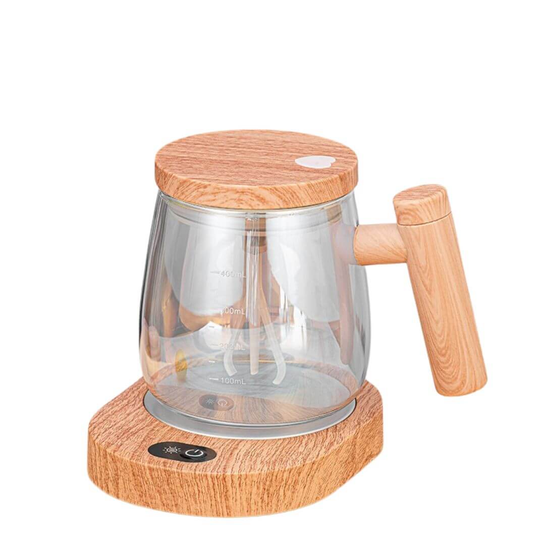 Håndmixer Kop af Træ - 2-i-1 Smoothie Blender