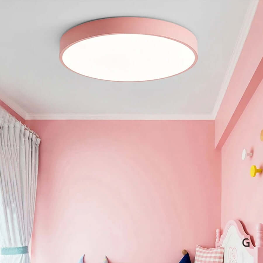 Moderne Rund LED Loft Træloftlampe
