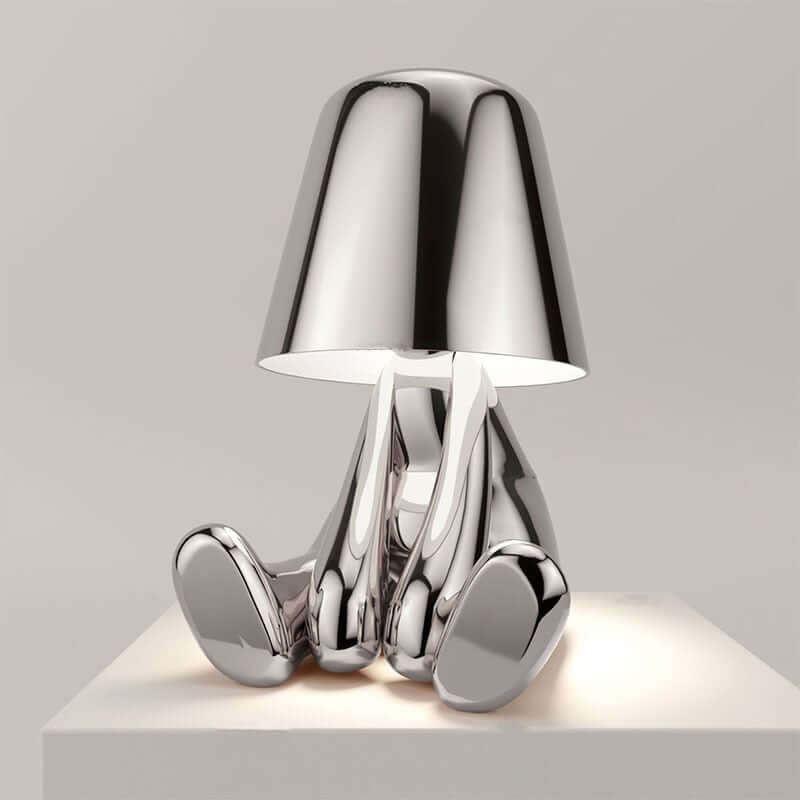 Dæmpbar LED-bordlampe, moderne, med batteri