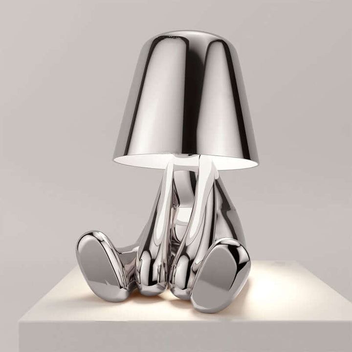 Dæmpbar LED-bordlampe, moderne, med batteri