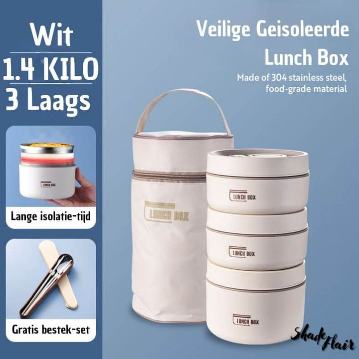 Isoleret madkassesæt i rustfrit stål - LunchMate