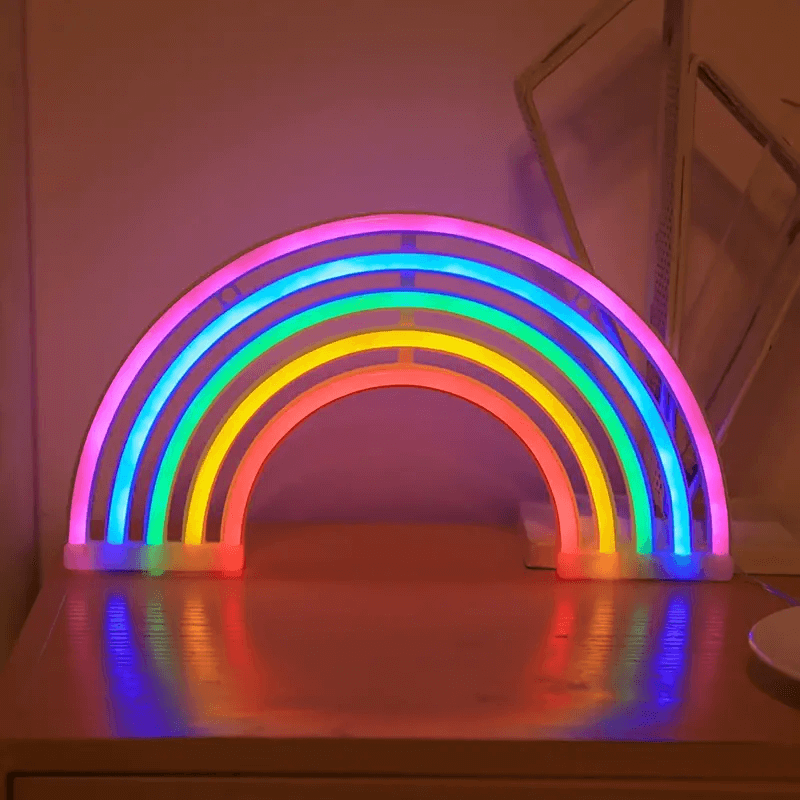 LED Regnbue Natlys Stemningslampe