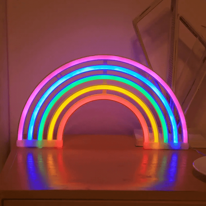LED Regnbue Natlys Stemningslampe