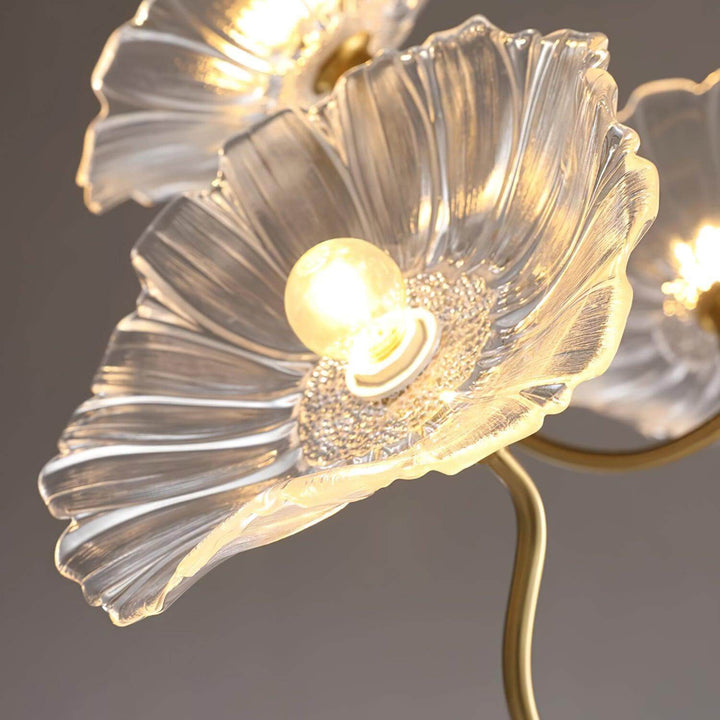 Blomsterkrone Lysekrone i Mælkeglas
