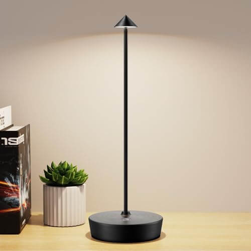 Dæmpbar LED bordlampe, trådløs, moderne stil