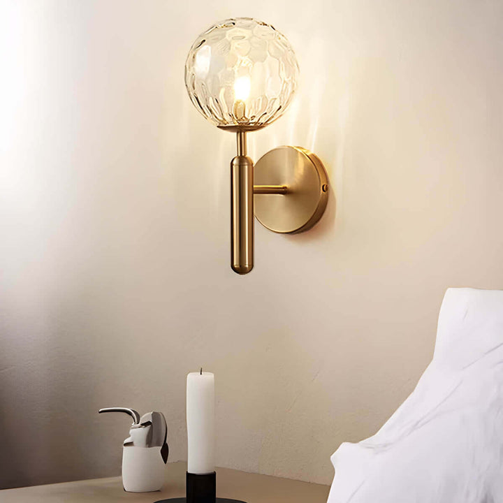 Elegant væglampe i vintage-stil, glas