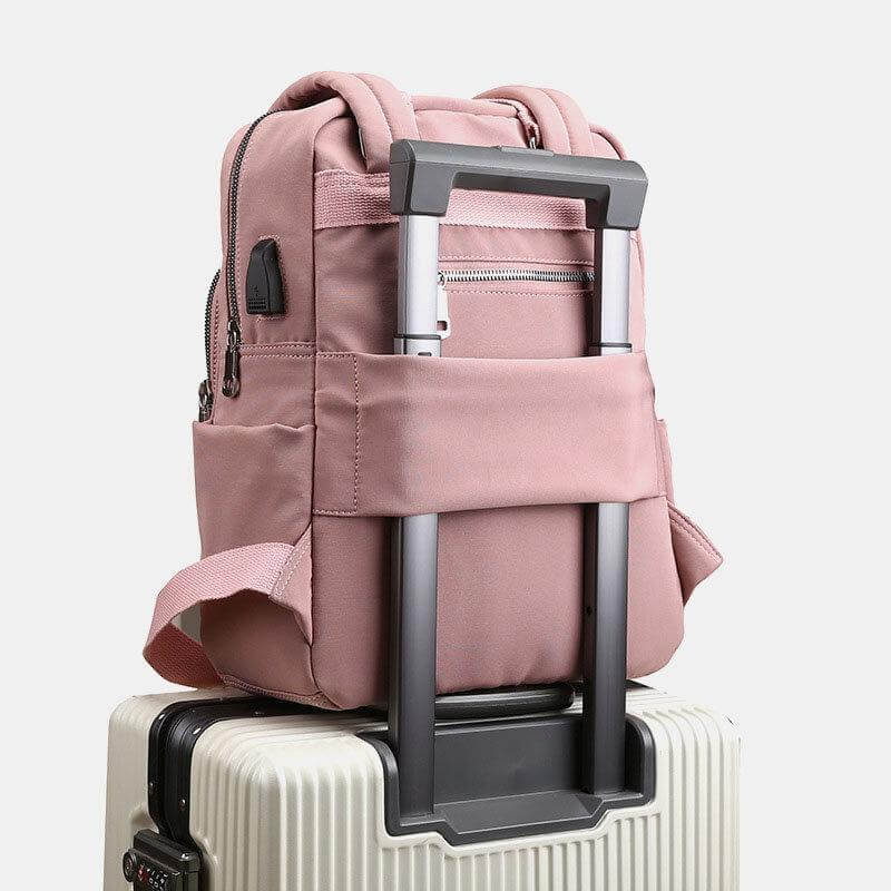 Unisex Vandtæt Multifunktionsrygsæk med USB-port
