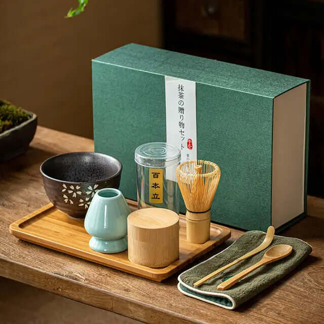 Matcha-sæt til traditionel teceremoni
