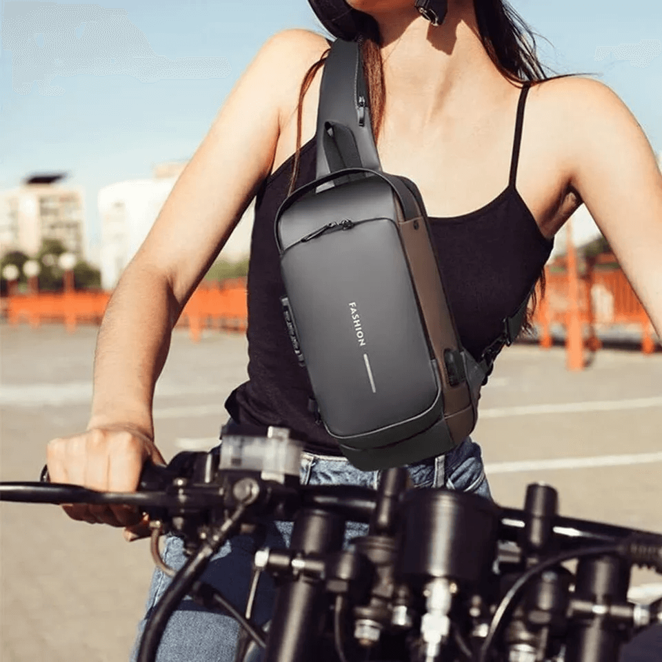 Unisex Tyverisikker Rygsæk med USB-Port