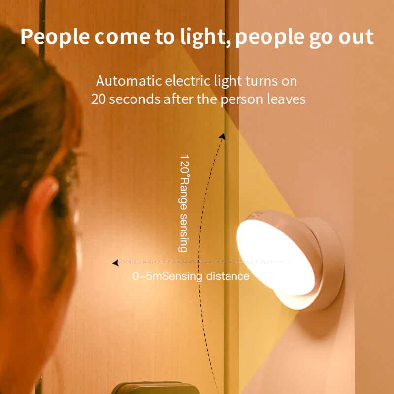 Bevægelsesaktiveret LED Natlys med Sensor
