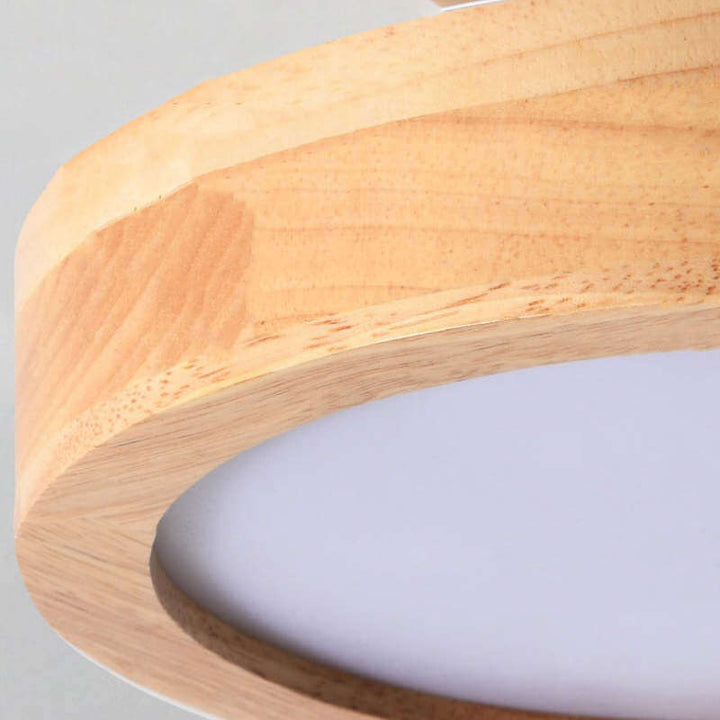 Dæmpbar LED Loftlampe i Trædesign