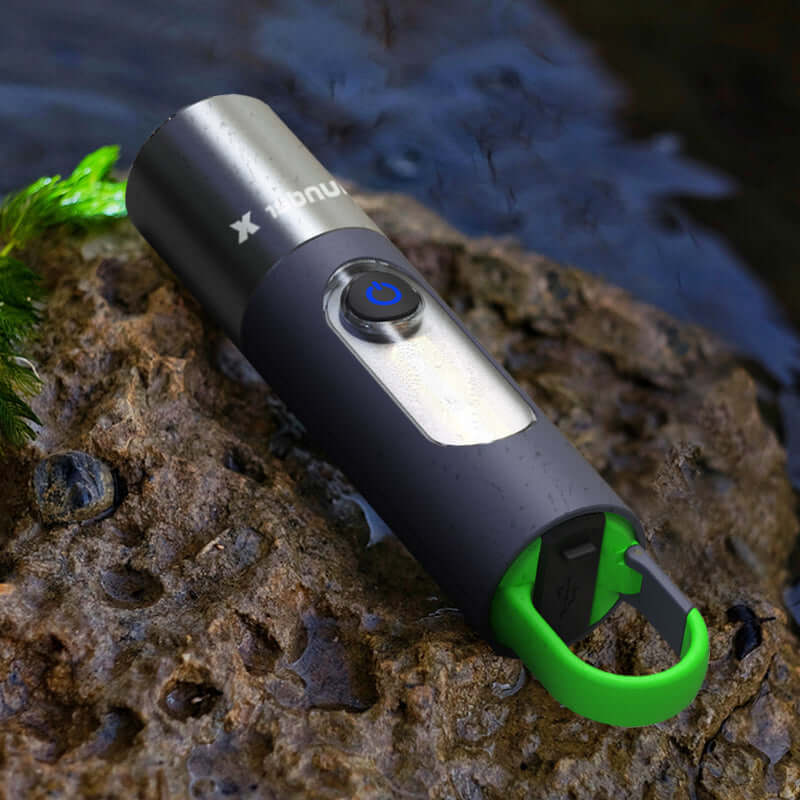 Genopladelig LED Lommelygte, Zoombar