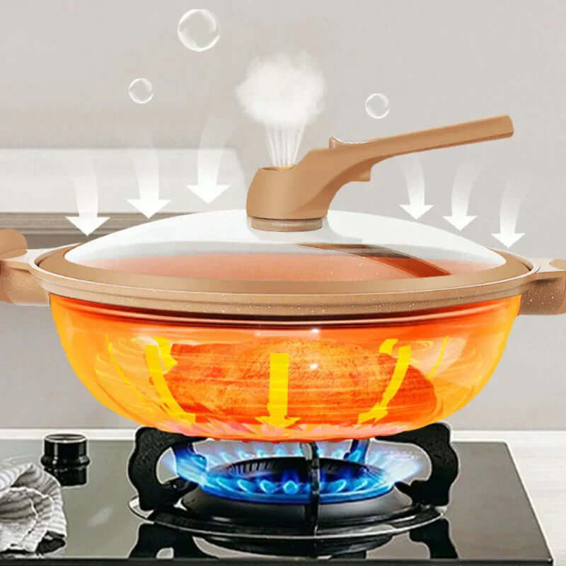 Multifunktionel wokpande med non-stick belægning