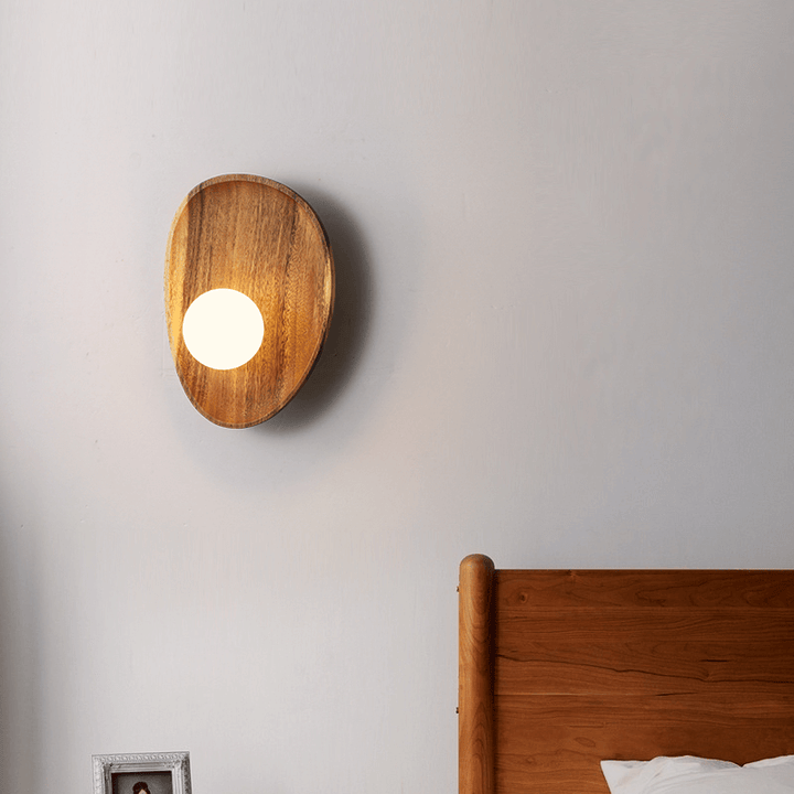 Trævæglampe Moderne Design Belysning