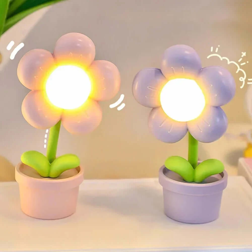 LED Blomster Bordlampe - Stemningslys Dekolampe