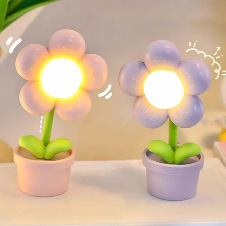 LED Blomster Bordlampe - Stemningslys Dekolampe
