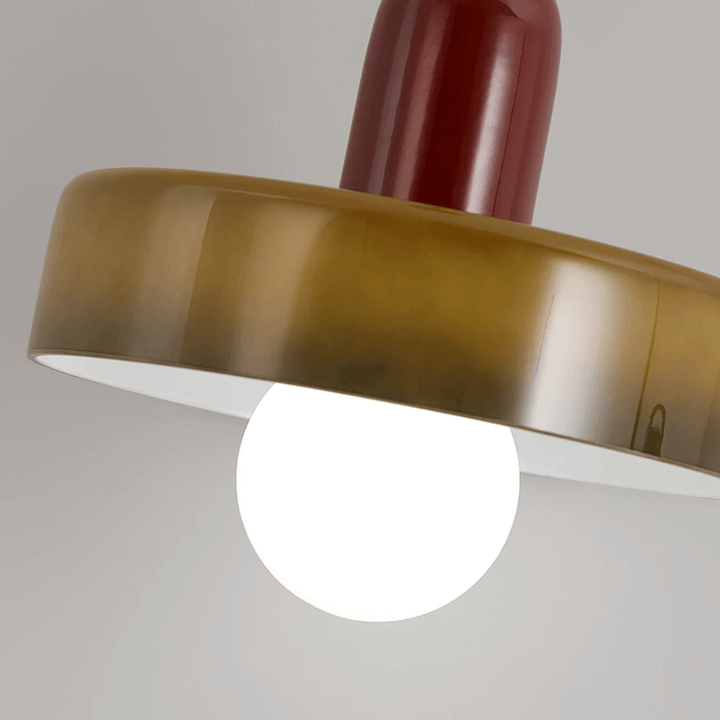 Moderne LED Glas Pendellampe med Justerbare Farver