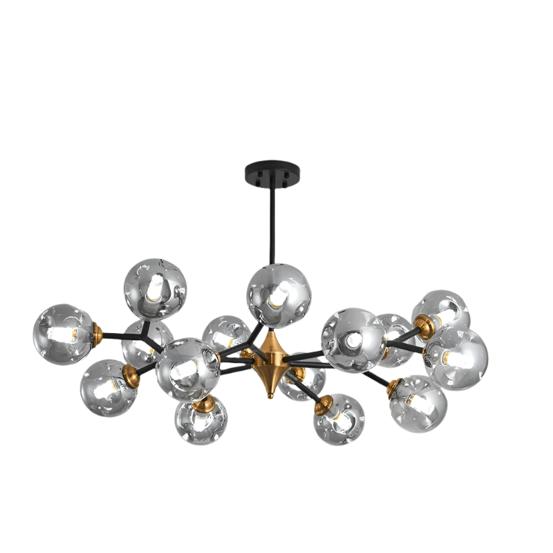 Moderne LED glaskronelysekrone