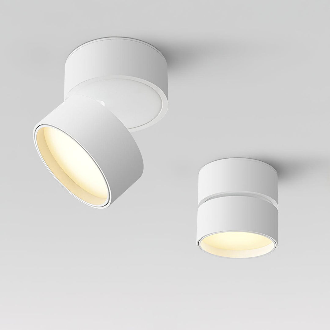 Justerbar loftlampe i aluminium, 10 cm