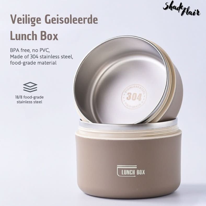 Isoleret madkassesæt i rustfrit stål - LunchMate