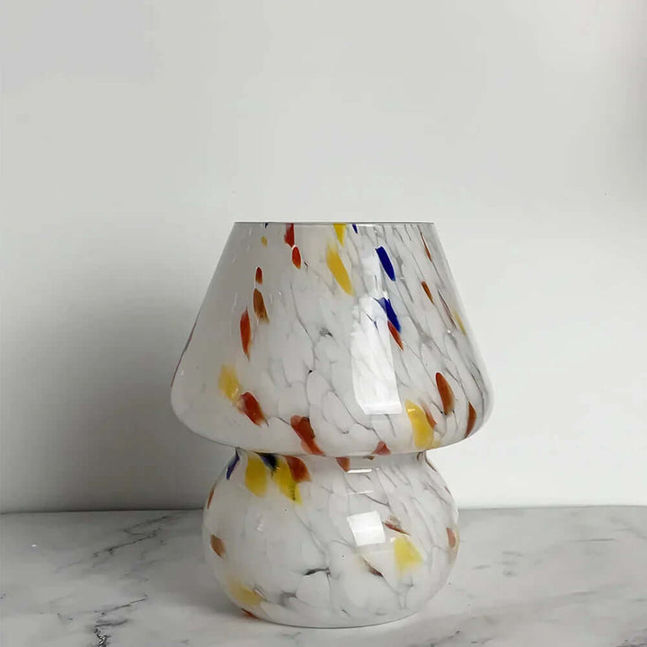 Dekorativ glas svampelampe
