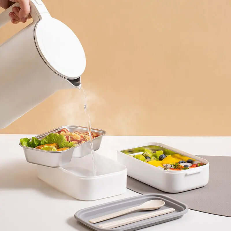2-lags Bento madkasse i rustfrit stål