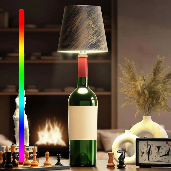 Dæmpbar LED bordlampe med touch og 3 lysfarver