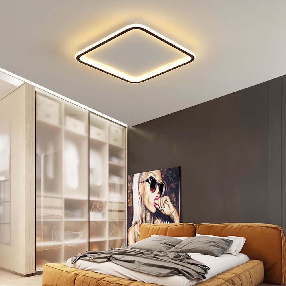 Firkantet LED Loftslampe til Moderne Hjem