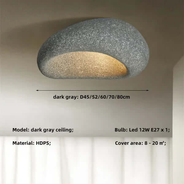 Wabi-Sabi Loft Loftslampe, 45cm, Metal
