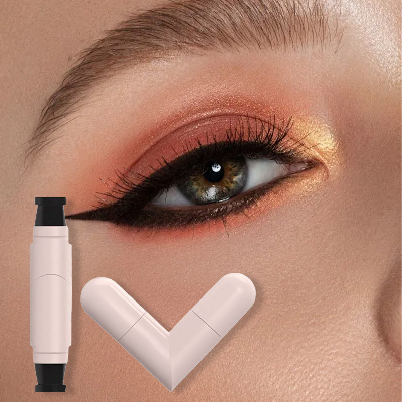 Sæt med sort og brun vinge eyeliner, vandfast og langtidsholdbar for perfekt øjenmakeup.