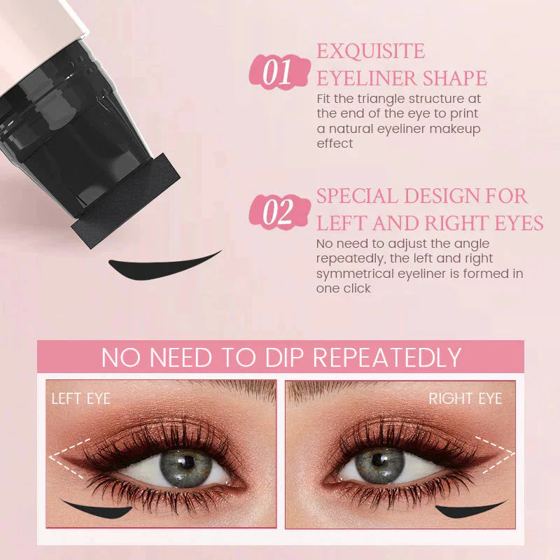 Kvinders vinge eyeliner i sort, skaber perfekt og præcis vinge, langtidsholdbar øjenmakeup.