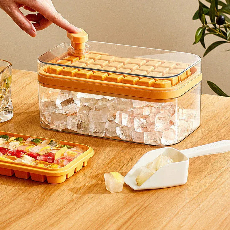One-Press Isterningebakker med Låg og Box