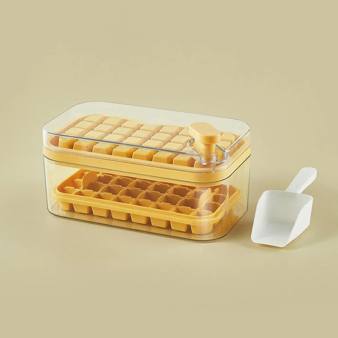 One-Press Isterningebakker med Låg og Box