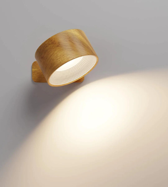 Magnetisk LED-væglampe, genopladelig USB. Moderne indendørs belysning med fjernbetjening.