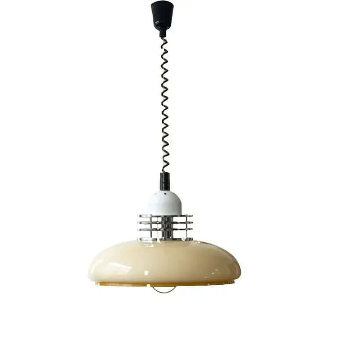 Orange Bauhaus Design Glas Pendel Lampe